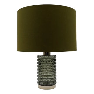 Mid-Century Modern Chrome and Glass Table Lamp, 1960s For Sale