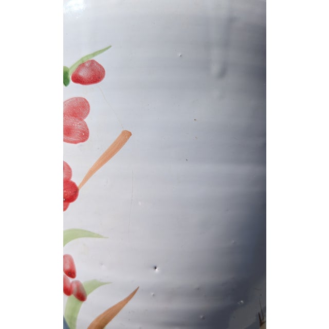 Vintage Ceramic Botanical Flower Planter Made in Italy For Sale - Image 13 of 14