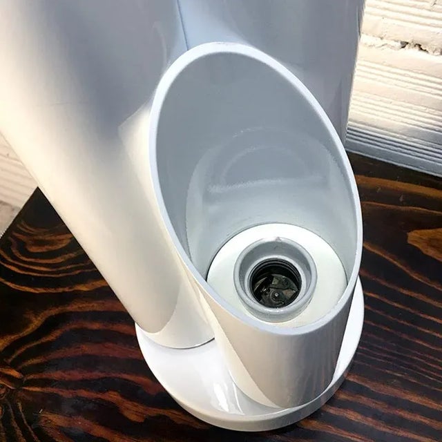 Black Space Age 3-Cylinder Table Lamp, Italy, 1960s For Sale - Image 8 of 13