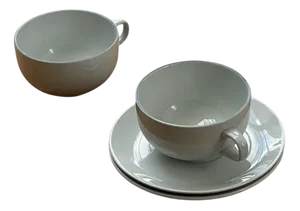 Coffee Cup and Saucer from Royal Copenhagen, 1965, Set of 2