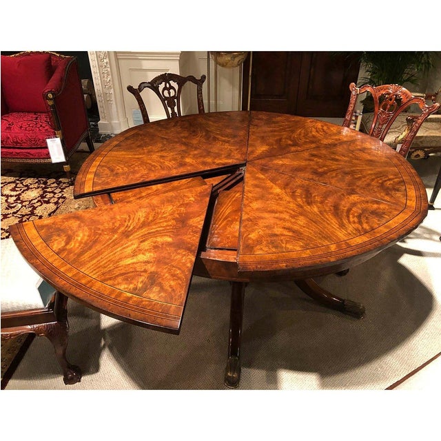 Regency Mahogany Extension Dining Table For Sale - Image 9 of 16