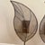 Mid-Century Modern Curtis Jere Mid-Century Modern Pair of Wire Mesh Leaf Candle Wall Sconces For Sale - Image 3 of 12