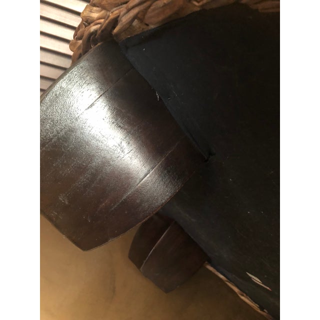 Large Rattan Coffee Table With Floating Table Top For Sale - Image 11 of 13