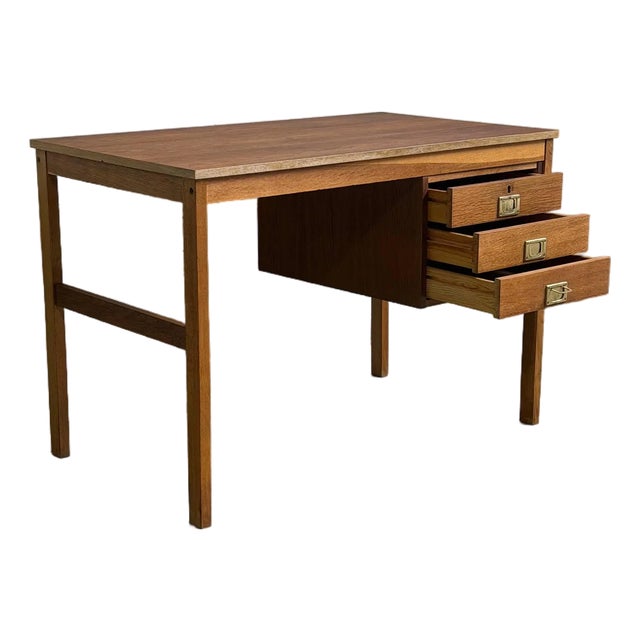 Vintage Danish Modern Teak Writing Desk / Vanity Table, Denmark, 1960s. For Sale