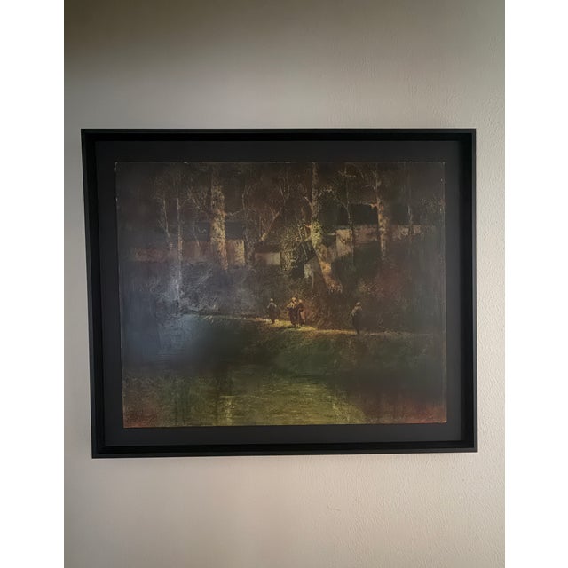 Late 20th Century Donald Roy Purdy (1924–2016) Atmospheric Woodland Landscape With Figures, Oil on Board For Sale - Image 11 of 11
