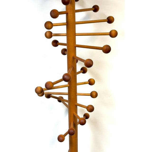 Scandinavian Modern Atomic Coat Stand, Style of Nanna Ditzel, Denmark, 1970s For Sale - Image 4 of 17