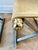 Metal Pair of Late 20th Century Maison Jansen Style Brushed Steel, Brass and Nubuck Leather X-Frame Stools For Sale - Image 7 of 9