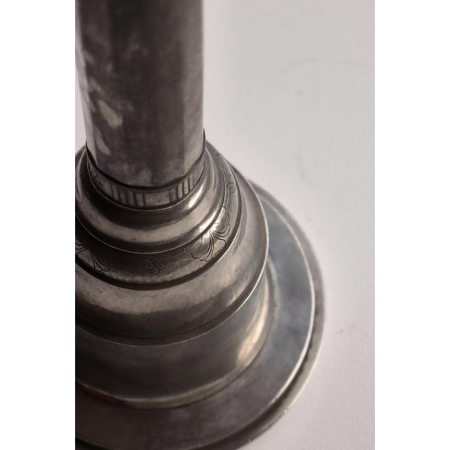 Metal Art Nouveau Pewter No. 696 Table Lamp by Just Andersen, Denmark, 1930s For Sale - Image 7 of 15