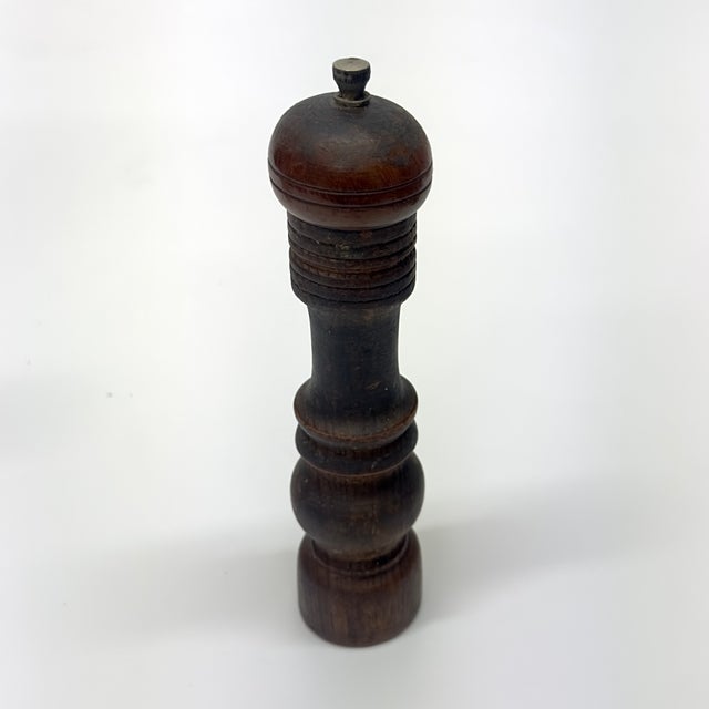 Vintage Wooden Pepper Mill Curation - Group of 6 For Sale - Image 11 of 11