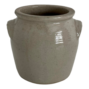 Antique French Stoneware Confit Pot