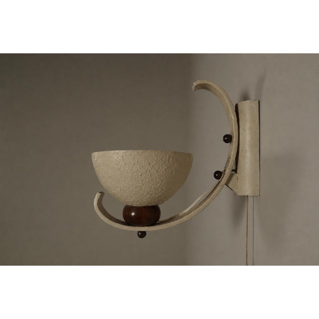 Beige Mid-Century French Sculptural Wall Uplighters, 1950, Set of 2 For Sale - Image 8 of 16