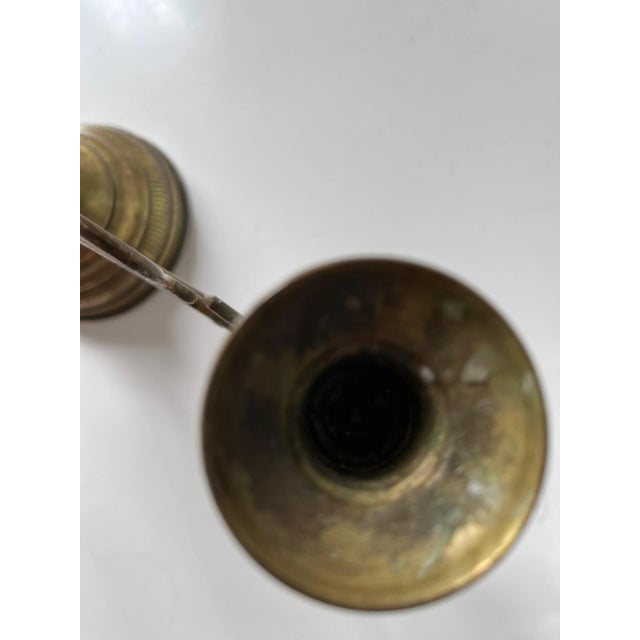 Tuscan Late 19th Century Italian Brass Ecclesiastical Candelabra For Sale - Image 3 of 5