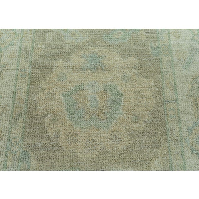 Turkish Turkish Oushak Rug 2'2" x 10'3" #19320 For Sale - Image 3 of 8