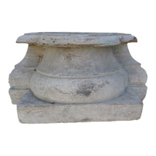 19th Century Architectual Wood Capital For Sale