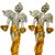 Monumental 24" Italian Baroque Style Silvered & Parcel-Gilt Cherub Candleholders - A Pair For Sale In San Diego - Image 6 of 10