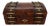 Burl Walnut and Brass Dome-Top Box With Mother-Of-Pearl, English, Ca. 1860 For Sale