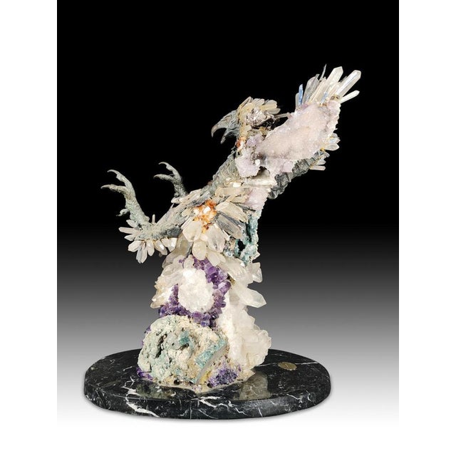 After Anthony Redmile, Eagle, Bronze & Minerals, 20th Century For Sale - Image 12 of 14