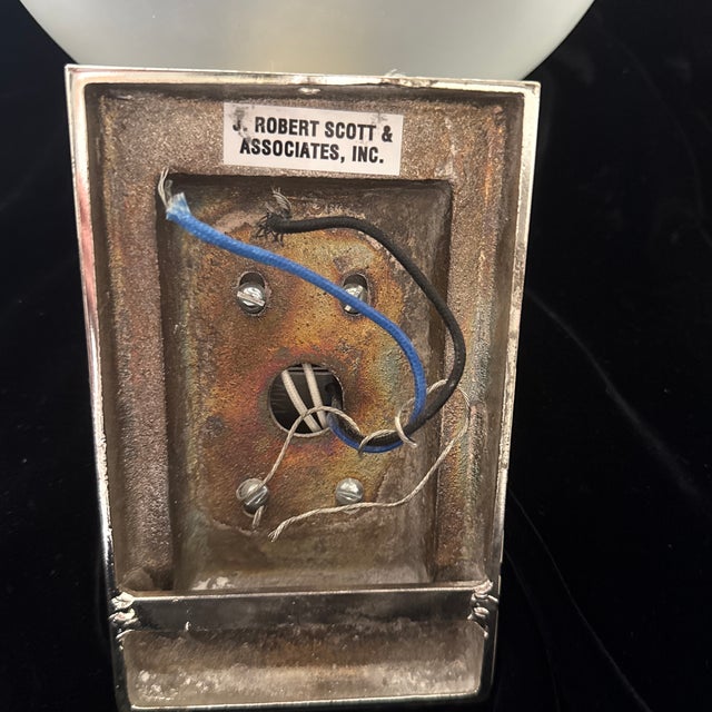 J Robert Scott Pair of Art Deco Sconces For Sale In Miami - Image 6 of 11