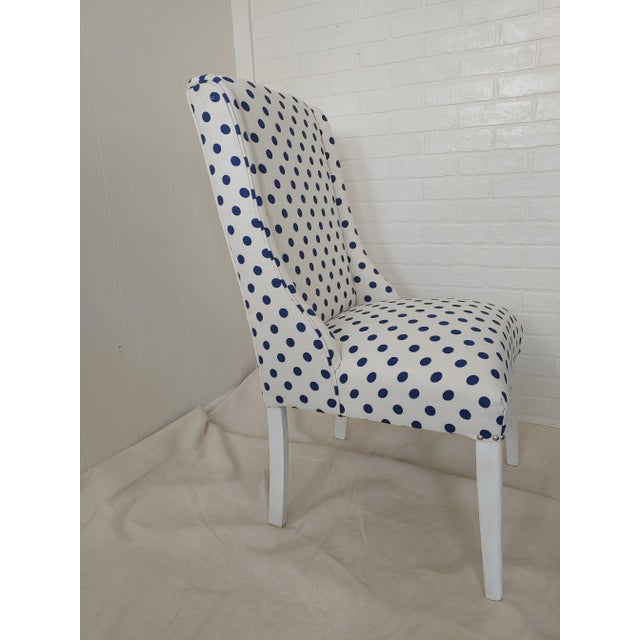 Here's the perfect chair for a light, airy cottage look. This early 20th Century Art Deco high back chair has been newly...