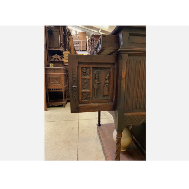 Antique Neo-Gothic Cabinet, 1880 For Sale - Image 16 of 17