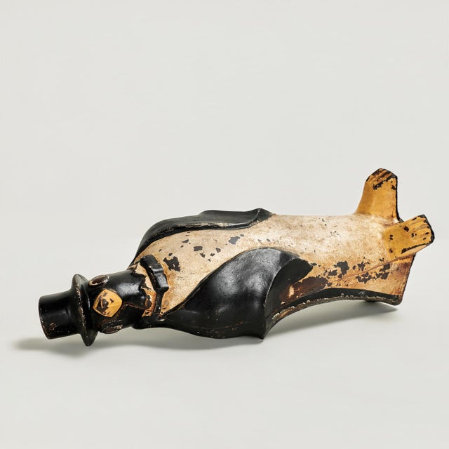 Black Hubley Antique Cast Iron Penguin Doorstop For Sale - Image 8 of 12