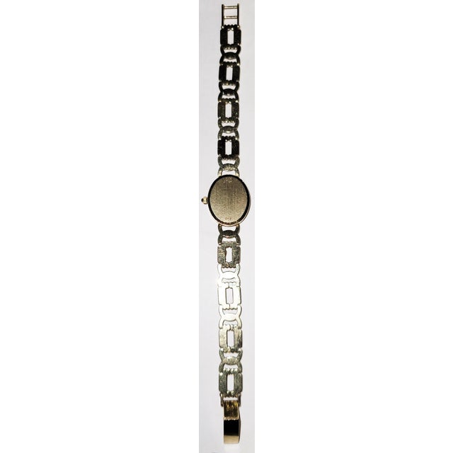 Metal 1980s Michael Anthony® 14k & Diamond Ladies Watch For Sale - Image 7 of 14