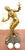 French Art Deco Bronze Moulin Rouge/ Flapper Balancing Lighted Balls Sculpture For Sale - Image 9 of 12