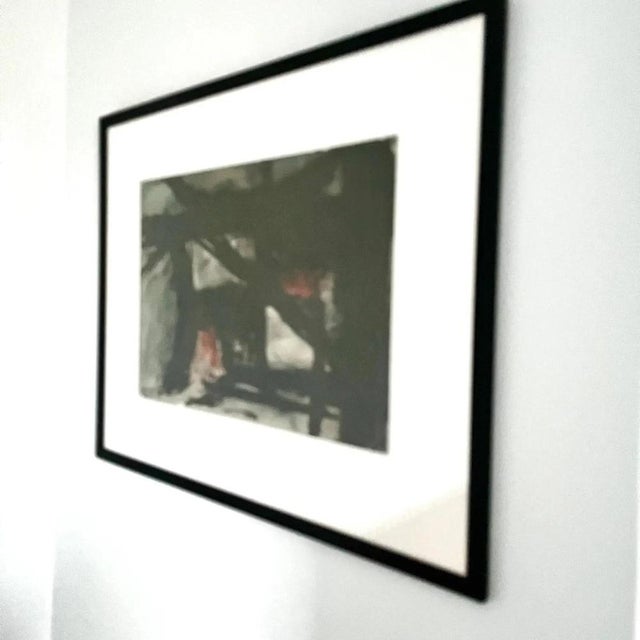 Abstract Composition, Watercolor, Framed For Sale - Image 4 of 5