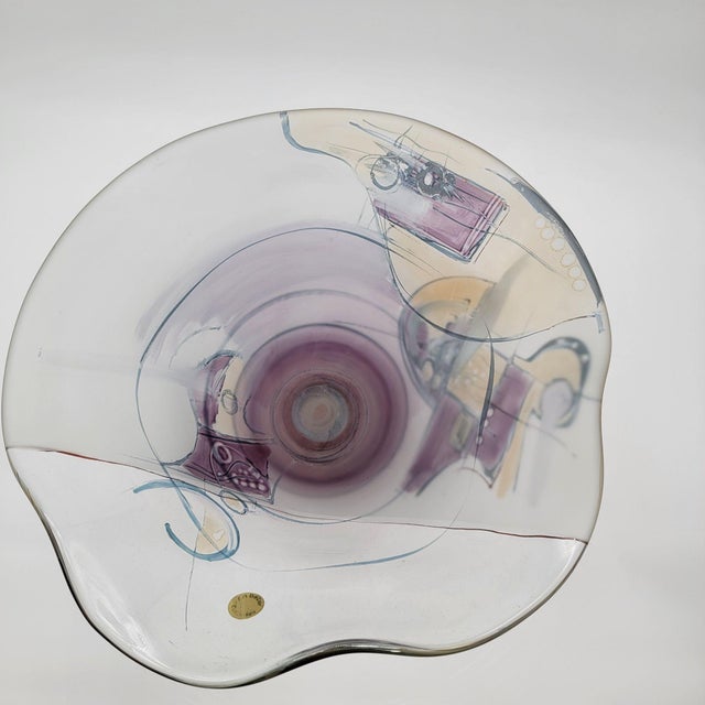 Ioan Nemtoi Romanian Art Glass Compote For Sale - Image 11 of 12