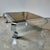 French French Mid-Century Francois Monnet Chrome and Smoked Glass Low Coffee Table For Sale - Image 3 of 6
