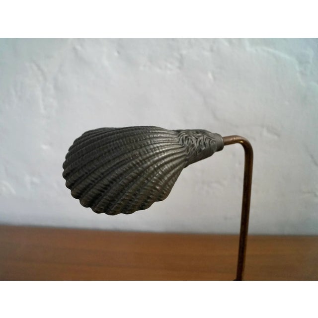 Metal 1930’s Art Nouveau Solid Brass Desk Lamp For Sale - Image 7 of 12