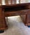 Brown Art Deco Large Italian Desk With Double Doors and Drawers For Sale - Image 8 of 12