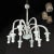 Mid-Century 8-Arm Curved Hand-Blown Murano Scavo Glass Chandelier by Seguso For Sale - Image 10 of 12