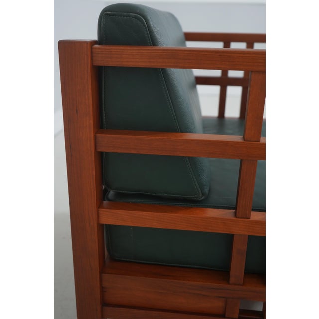 Green Pair Thomas Moser Windward Cherry Living Room Chairs For Sale - Image 8 of 18