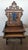 Italian Makeup Dressing Table in Walnut For Sale - Image 4 of 8