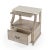 Transitional Mabel Marble Nightstand, Gray For Sale - Image 3 of 11