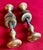 American Antique 19th Century Small Size Brass Door Knobs - A Pair For Sale - Image 3 of 13