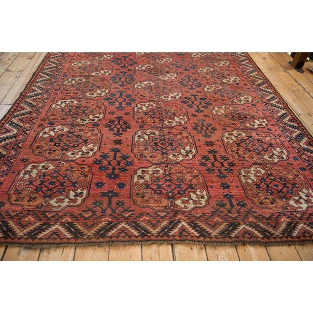 Antique Beshir Square Carpet - 7'1" x 7'10" For Sale - Image 9 of 10