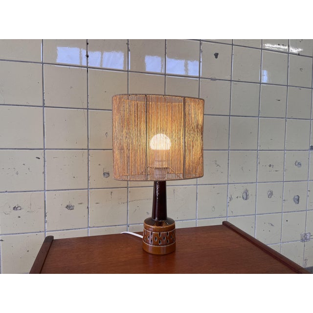 Ceramic Vintage Scandinavian Table Lamp, 1960s For Sale - Image 7 of 7