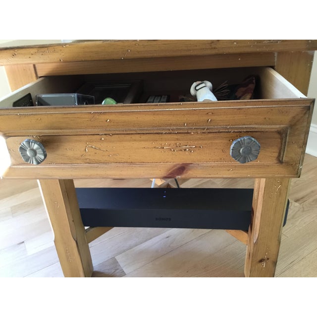 Native American 1990s Drexel Heritage Andean Pine Finish End Table For Sale - Image 3 of 5