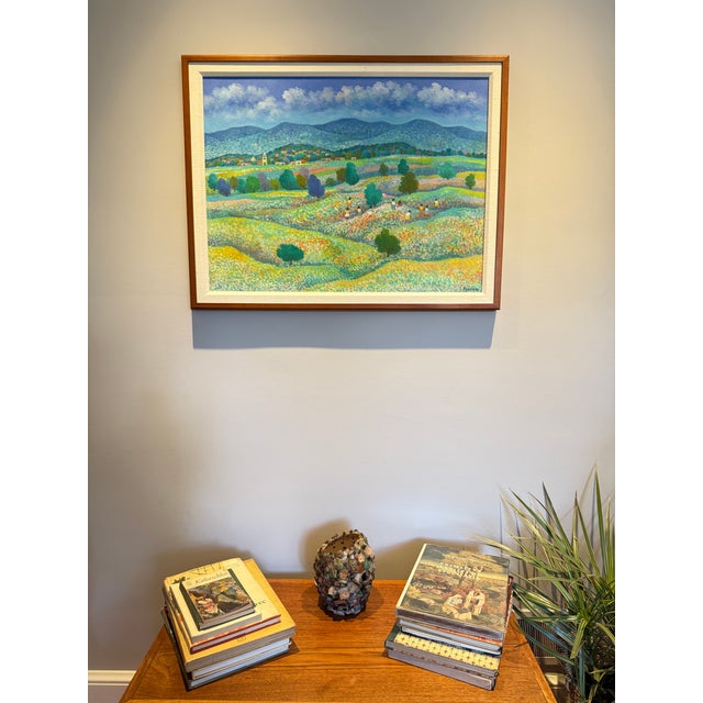 This is a wonderful example of the work of Aurelio Pescina. The simple frame with a linen liner nicely accents the...