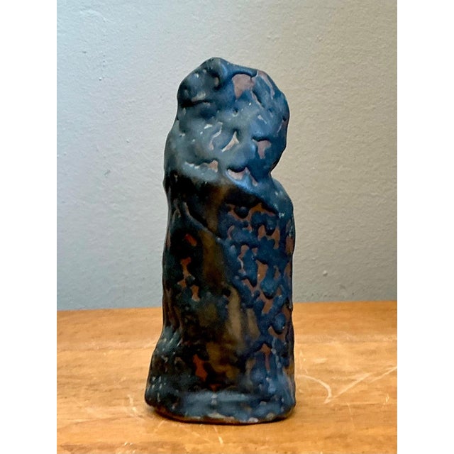 Vintage Abstract Form Ceramic Vase For Sale - Image 10 of 12