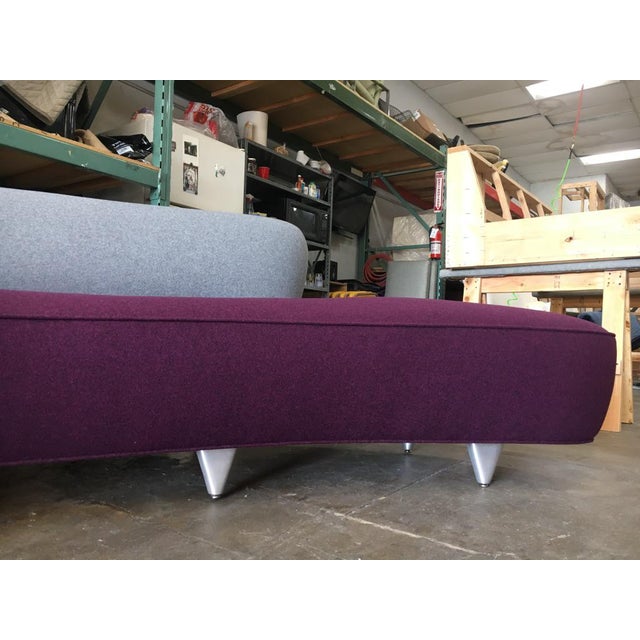 Abstract Vladimir Kagan Serpentine Sofa For Sale - Image 3 of 11