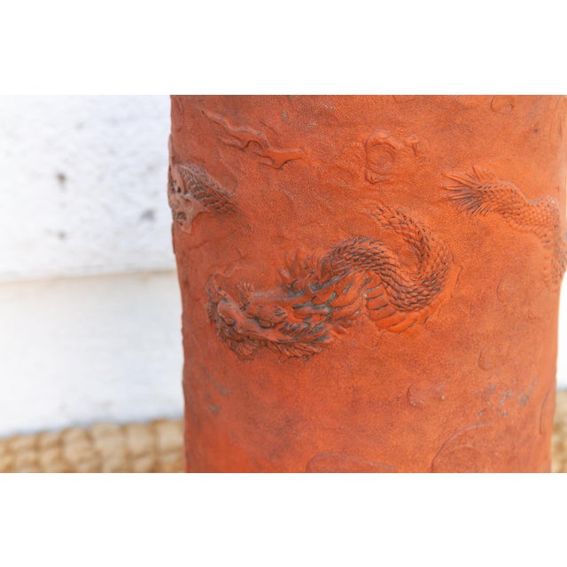 Chinese Antique Chinese Terracotta Dragon Vessel For Sale - Image 3 of 10