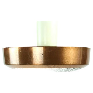 Copper & Glass Ceiling Light, 1970s For Sale