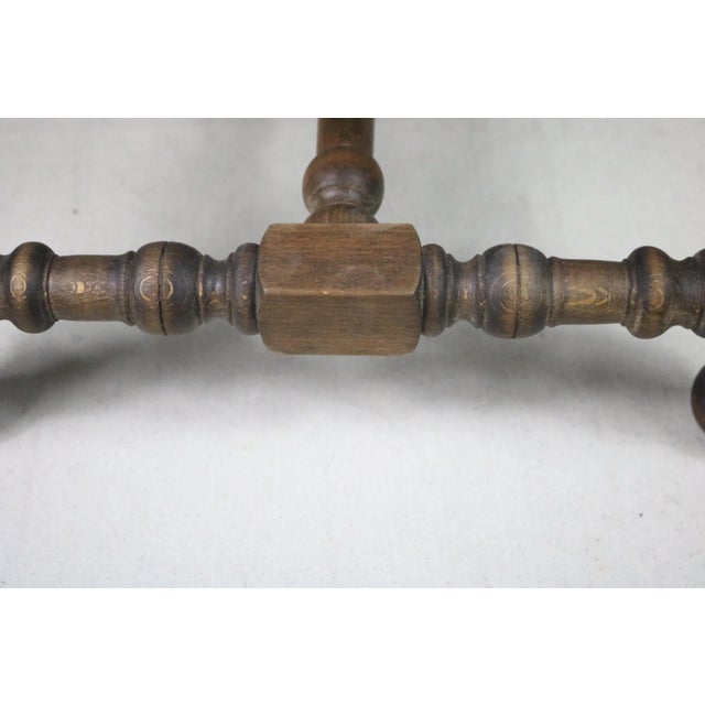 Early 20th Century French Louis XIII Style Stool For Sale - Image 6 of 8