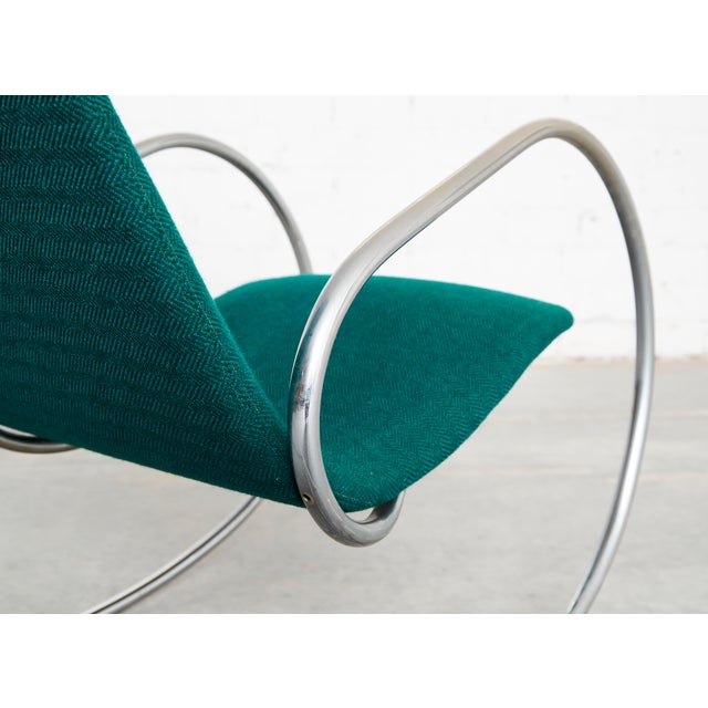 1970s Vintage S826 Cantilever Rocking Chair in Chrome by Ulrich Böhme for Thonet, 1970s For Sale - Image 5 of 18