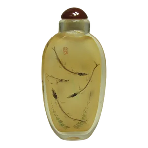 Chinese Reverse Painted Glass Snuff Bottle