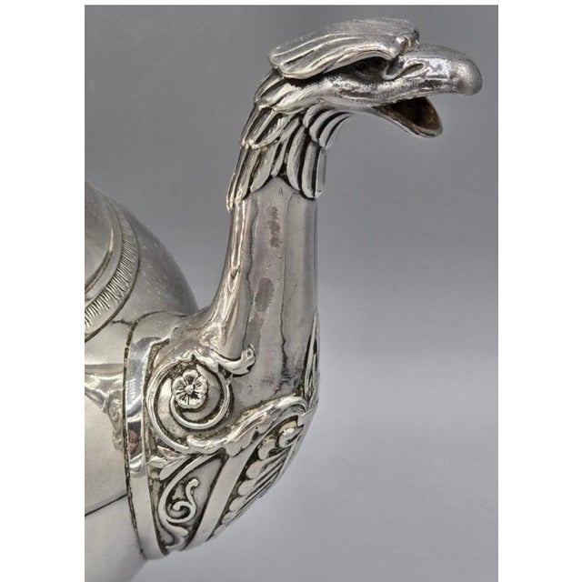Late 19th Century Victor Saglier - Château De Selincourt Provenance. Empire Teapot Eagle For Sale - Image 6 of 8