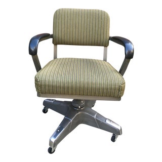 Industrial Vintage Office Desk Chair For Sale